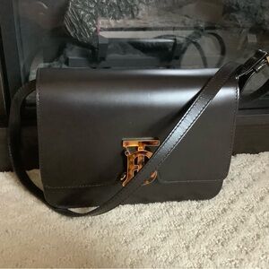 Burberry TB Black Leather Crossbody